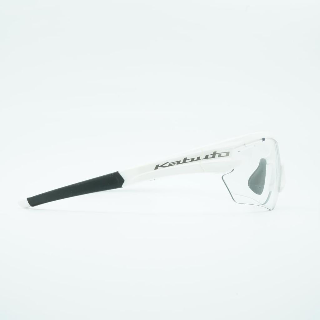 OGK KABUTO Bicycle Sports 101PH Clear Photochromic White Sunglasses/Eyewear (Water-Repellent Lens) Size M/L
