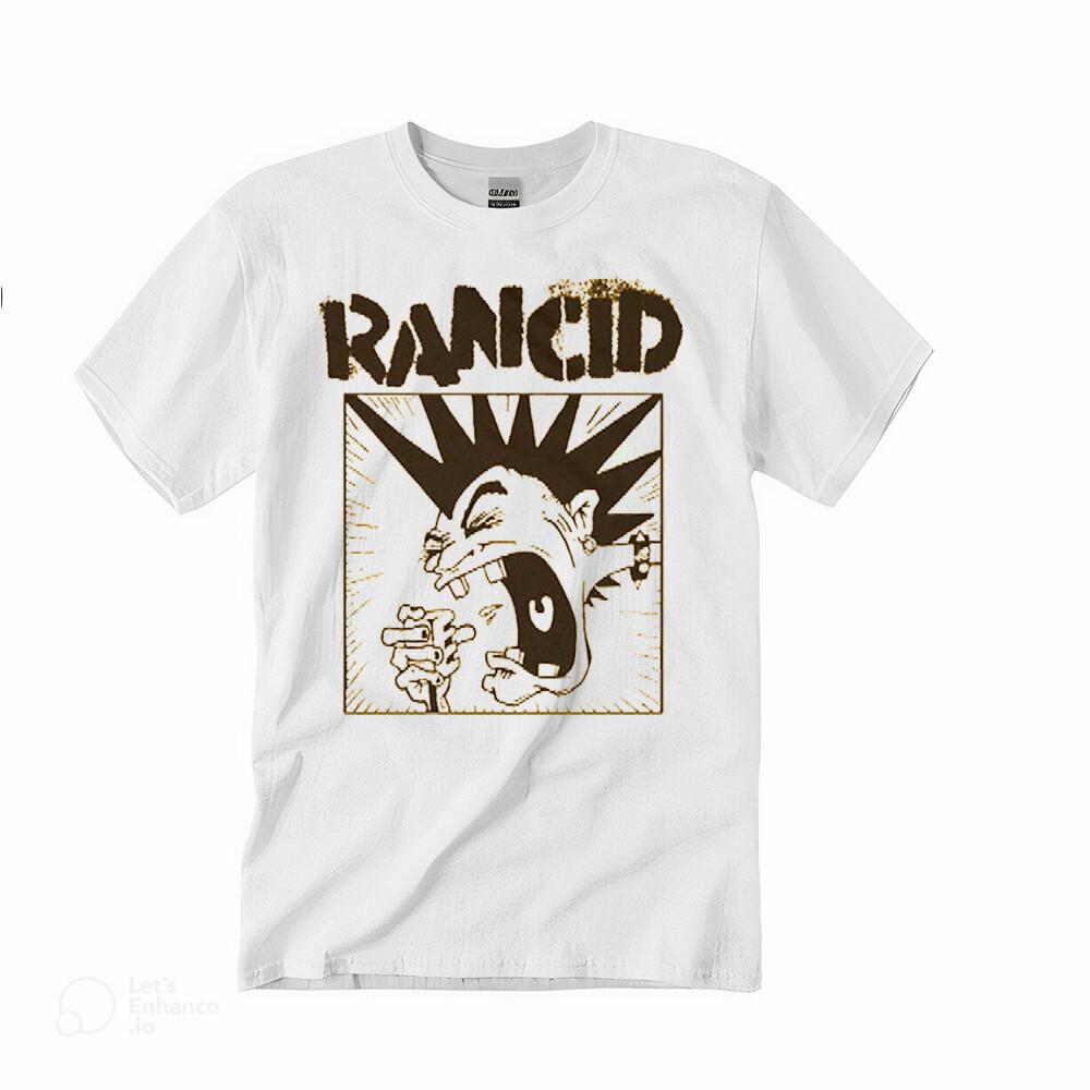 NEW Rancid Band ALBUM T-shirt Short Sleeve, US Size, Unisex Crewneck,White Tee Unisex T-Shirt
