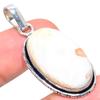 Scolecite Handmade 925 Sterling Silver Jewelry Pendant 1.85" P9i49
