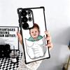 Funny Babaite Hasbulla Plating Phone Case For Samsung Galaxy S24 S25 FE S26 Edge S23 Ultra S22 S21 Plus S20 Anti-Fall Airabag Co