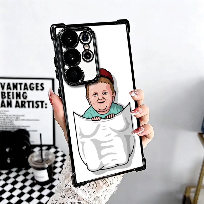 Funny Babaite Hasbulla Plating Phone Case For Samsung Galaxy S24 S25 FE S26 Edge S23 Ultra S22 S21 Plus S20 Anti-Fall Airabag Co
