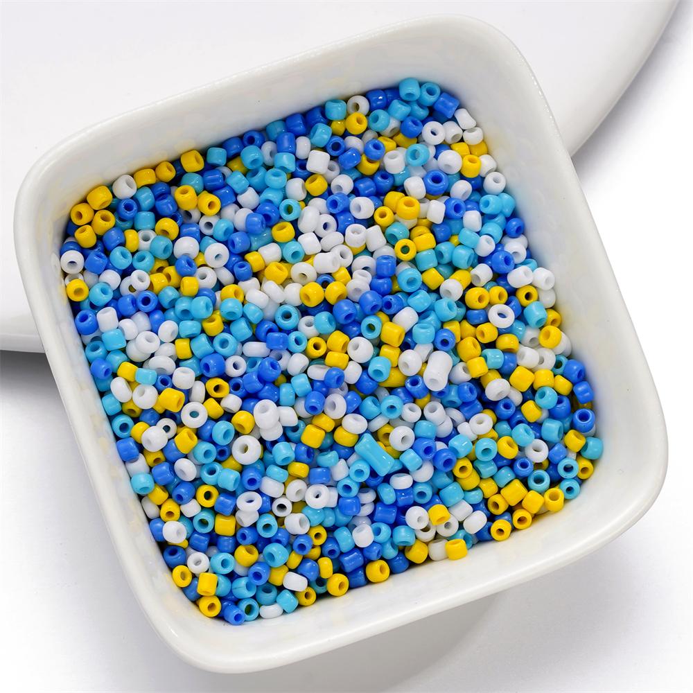 10g/Lot 2mm Mixed Glass Seed Beads Charm Colorful Bead for DIY Spacer Loose Bracelet Necklace Earring Jewelry Making Accessories