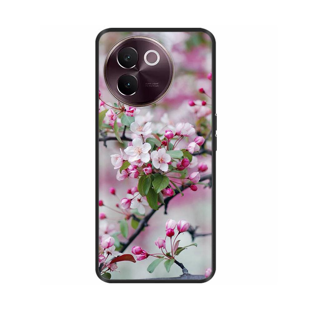 Для Vivo V30E 5G Чехол Задняя крышка Для Vivo Y200i 5G Fundas Ударопрочный корпус Мягкий черный силиконовый чехол для телефона на Vivo T3X 5G Coque