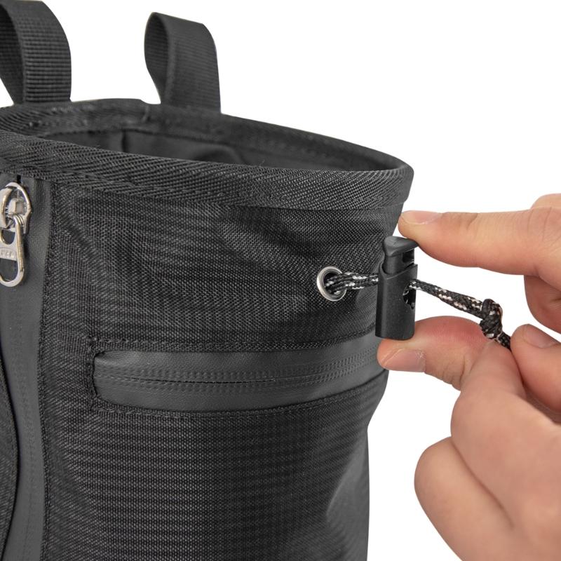 Bouldering Chalk Bucket & Zippers Pockets Rock Climbing Chalk Bag Magnesia Pouches Nonslip Chalk Bag Easy Use