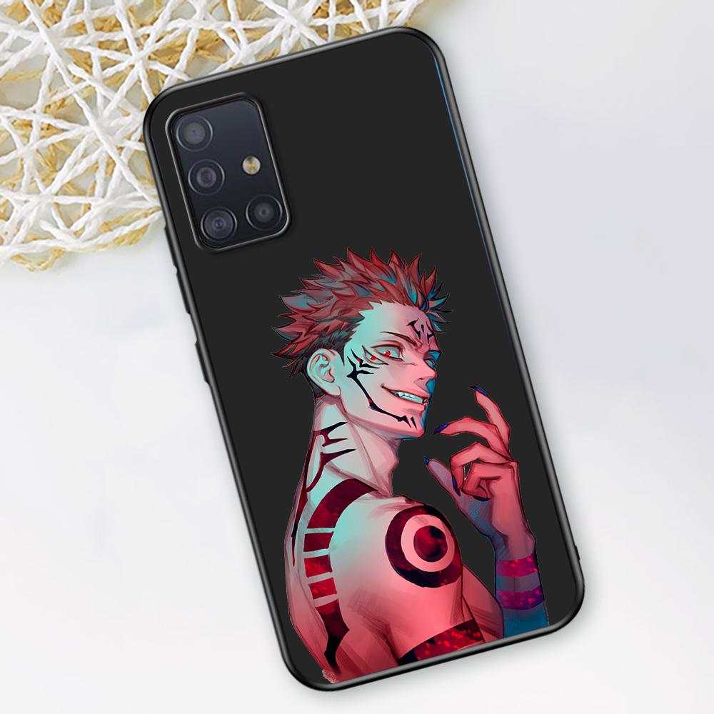 Крутой чехол для телефона с изображением аниме дзюдзюцу кайсен для Samsung Galaxy A12 A52 A51 A32 A21s A71 A02s A22 A31 A72 A41 A02 A42, черный чехол из ТПУ