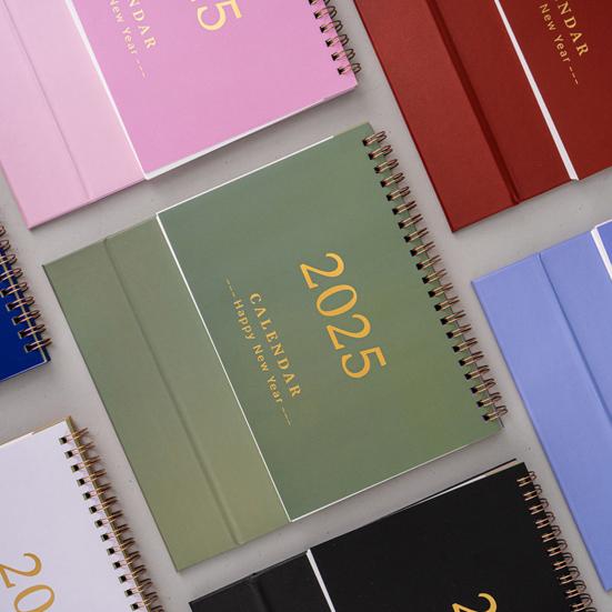 2025 Mini Desk Calendar Daily Planner Flip Calendar To-Do List Memo Pad Time Management Schedule Organizer for Office Home School