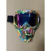 Harley KTM Cycling half-face helmet with full-face goggles, Halloween skull mask, water-transfer printed goggles, cycling mask