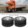 2pcs RC Trailer Rear Wheels Tire for Tamiya 1/14 Tractor Truck RC Climber Trailer Parts