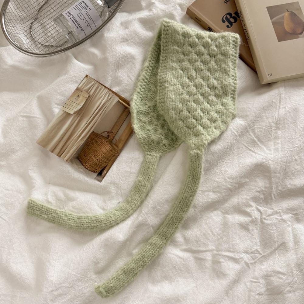 Thickening Knitted Earmuffs Windproof Earlap Warmer Fashion Wool Strappy Ear Muff Casual Wear