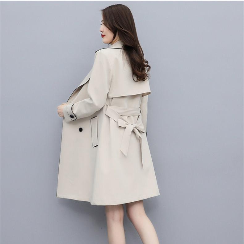 Элегантный и удобный тренч для женщин, свободная и дышащая весенняя одежда