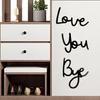 Love You Bye Wooden Sign Wall Decor Family Love Sign Wood Wall Art Entryway Welcome Sign for Home Office
