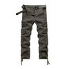 Мужские комбинезоны, повседневные брюки с несколькими карманами и завязками, походные брюки, хлопковые саржевые брюки
