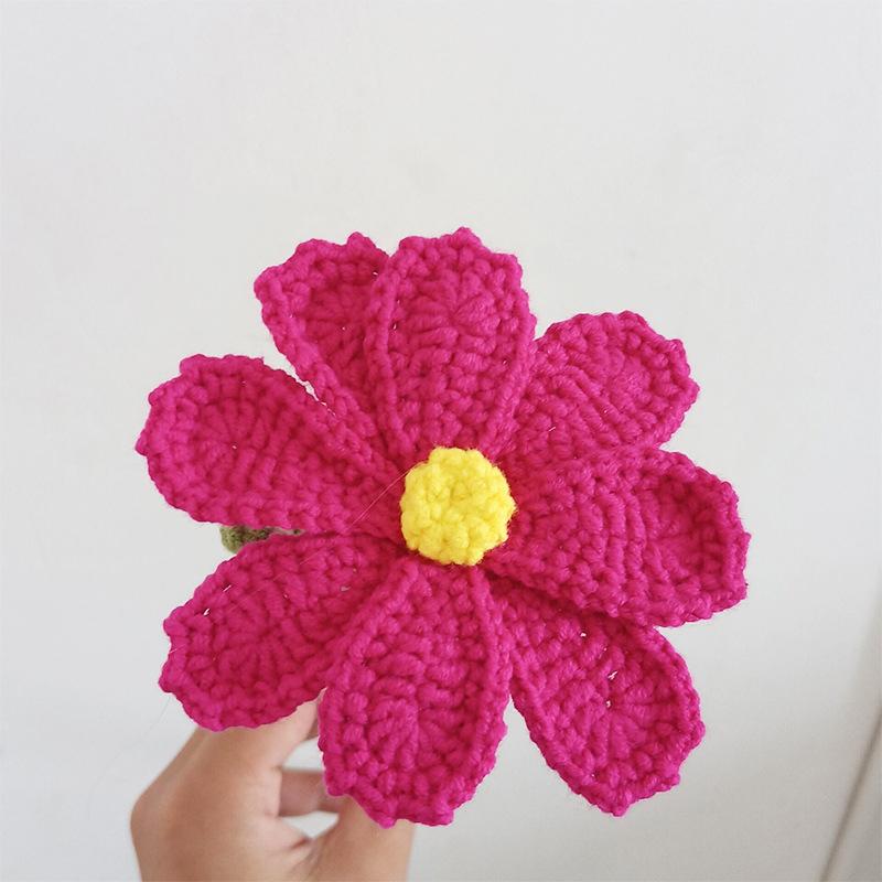 1шт готовый ручной вязки Gesang искусственный моющийся хлопковый тканый цветок Gesang
