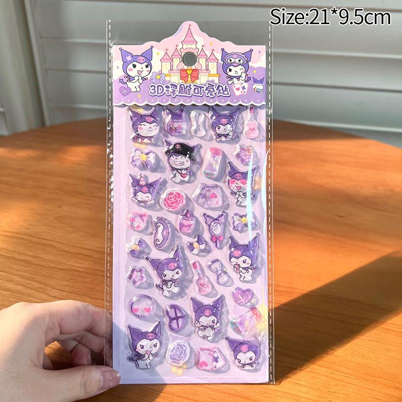 Мультяшная наклейка Sanrio Хелло Китти Куроми Моя Мелоди Эстетичная наклейка Киннаморолл DIY Скрапбукинг Bonbon Drop Наклейка Подарок на вечеринку
