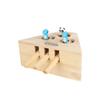 Wooden Cat Hunt Toy Catch Bite Indoor Funny Teasing With 3/5-holed Mouse Holes Pet Hit Hamster Cat Catching Mouse Pet Supplies Interactive Puzzle Toys