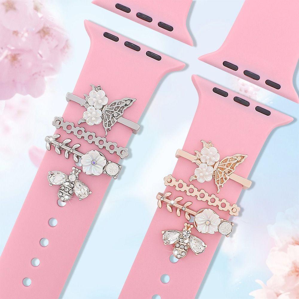 Ювелирный браслет, украшение, ремешок для часов, металлические шармы, модный орнамент для ремешка Apple Watch