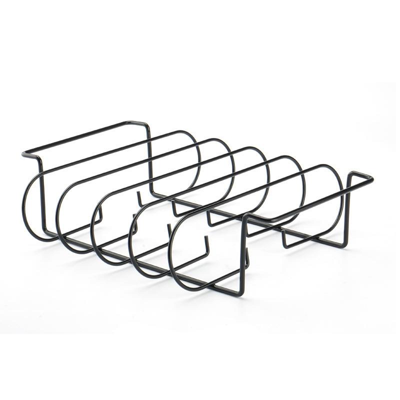 Стойка для гриля LMETJMA BBQ Rib Racks с антипригарным покрытием, для жарки мяса, на гриле, вмещает 4 решетки для газового гриля JT25t