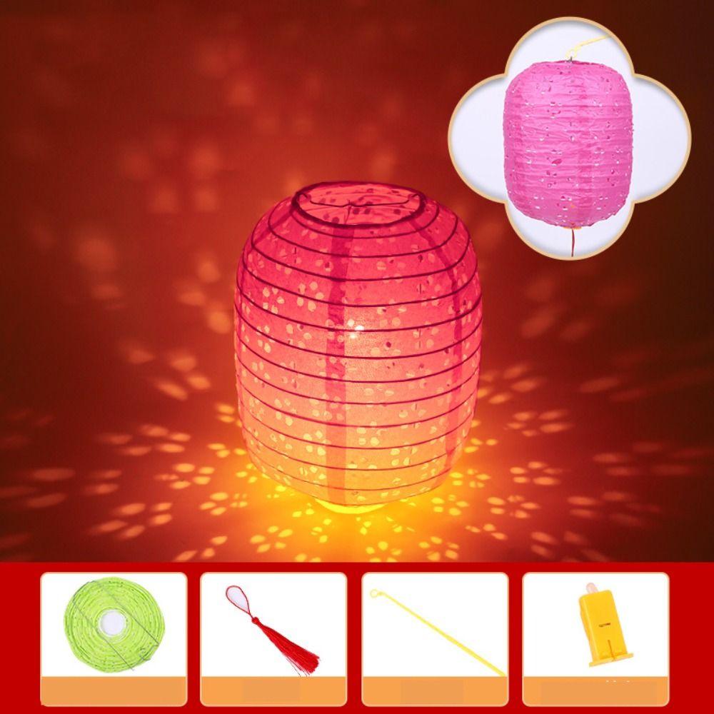 Handmade Paper Lamp Ball Luminous Mid Autumn Festive Lanterns Round Paper Lanterns Party Supplies