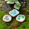 1Pc Resin Moss Micro Landscape Ornaments Lotus Pool Mix Size Fairy Garden Decor