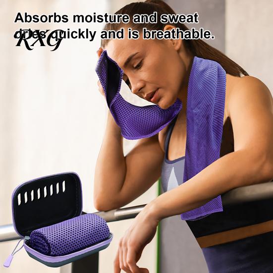 Cooling Towel for Sports with Carrying Case, 30x80cm Instant Microfiber Ice Outdoor Gear Towel, Portable Quick Drying Gym Workout Yoga Running