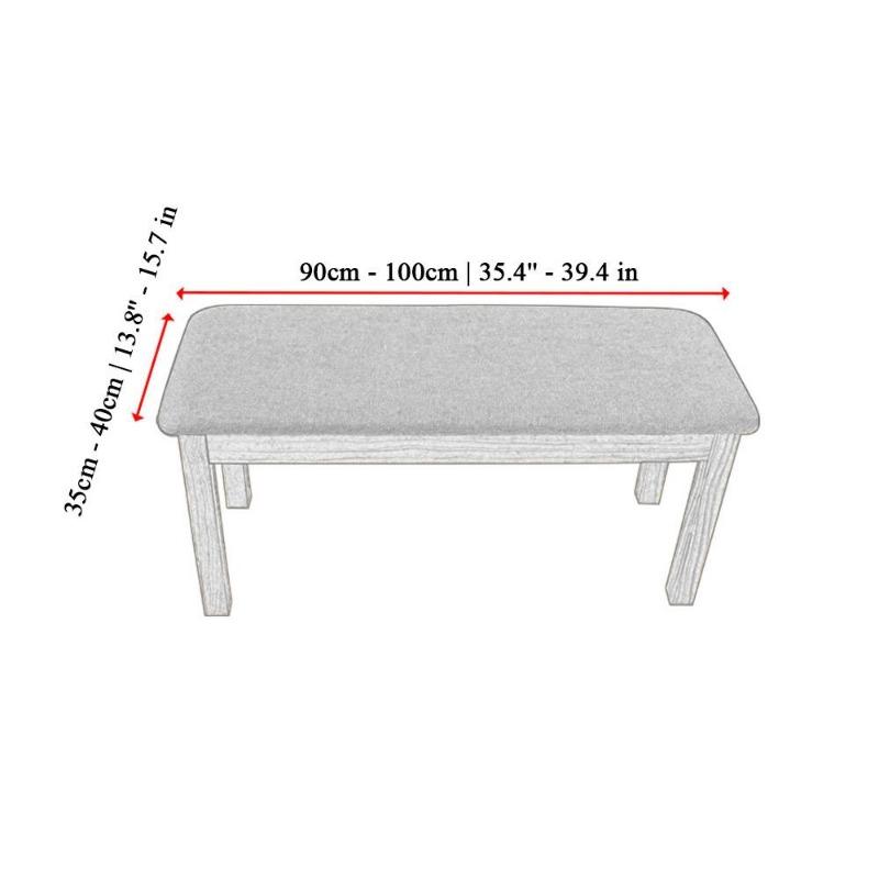 Чехол для табурета для ног, однотонный чехол для табурета, чехол для длинной скамьи, чехол для скамьи для фортепиано, чехол для стула, универсальный эластичный многоцветный чехол для сиденья