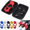 CNC Heavy Duty Anti Theft Motorcycle Handlebar Lock Universal Scooter ATV Includes 2 Keys Storage Bag Black Blue Gold Red White