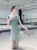 Женская взрослая юбка из марли Bonnie Ballet: Асимметричный цельный купальник на завязках для танцевальной практики