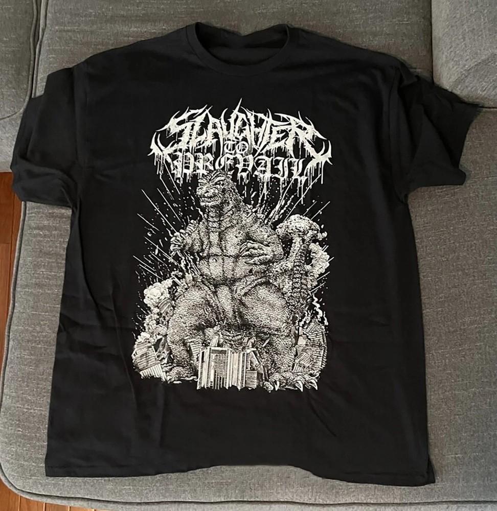 Slaughter To Prevail Godzilla Футболка унисекс в подарок фанату Размеры от S до 5XL