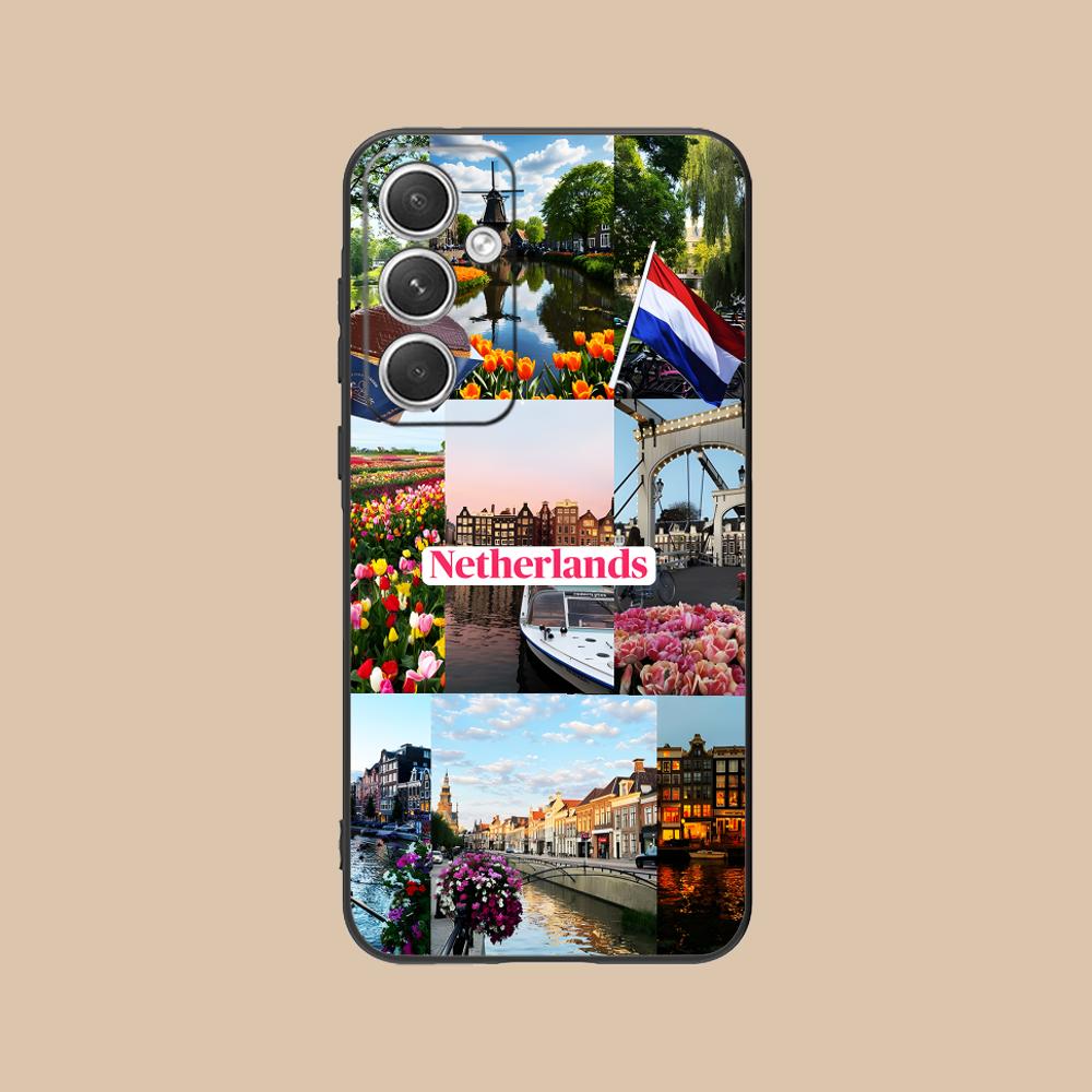 Netherland Dutch Flag TPU Mobile Phone Case for Samsung Galaxy S26 S25 S24 S23 S22 S21 S20 Note20 Plus FE Ultra Colorful Cover