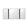 Car Visor Mirror Makeup Travel Vanity Mirror Cosmetic Tri-Fold Auto Mirror