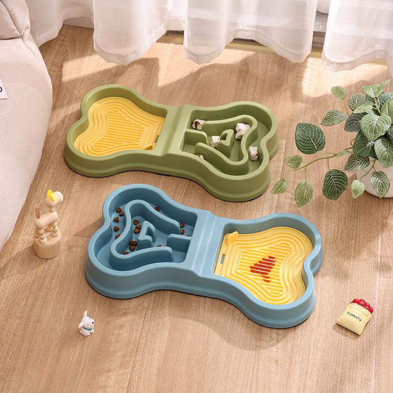 Миска для медленного кормления питомцев, коврик для вылизывания, миска для медленного кормления кошек и собак, силиконовый коврик для вылизывания, портативная безопасная нескользящая миска для питомцев с защитой от опрокидывания
