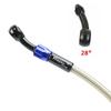 AN3 Braided Brake Hose Motorcycle Hydraulic Clutch Tube Master Cylinder Brake Oil DOT Pipe Reinforced ATV Dirt Pit Racing Bike