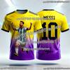 Модная Мужская Футболка для Футбола MESSI 2026 Лето Фан-Версия Памятная Майка Повседневная Спортивная Одежда Топ Печать Суперзвезды