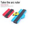 Multifunctional Woodworking Contour Shaper and Measuring Ruler for Curves