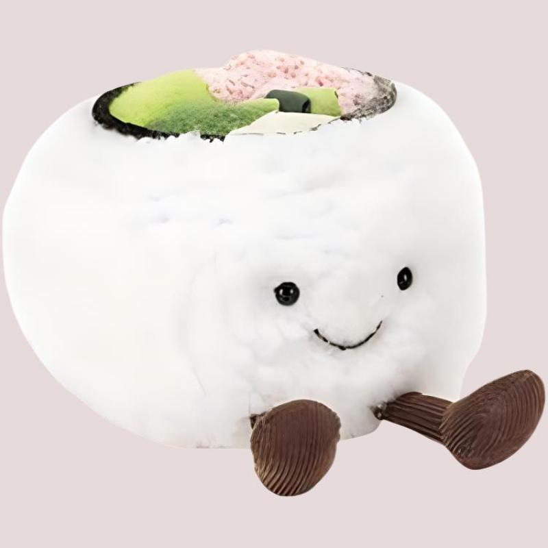 Jellycat Fun Food Series Naughty Sushi California Soothing Doll Plush Doll 10cm High