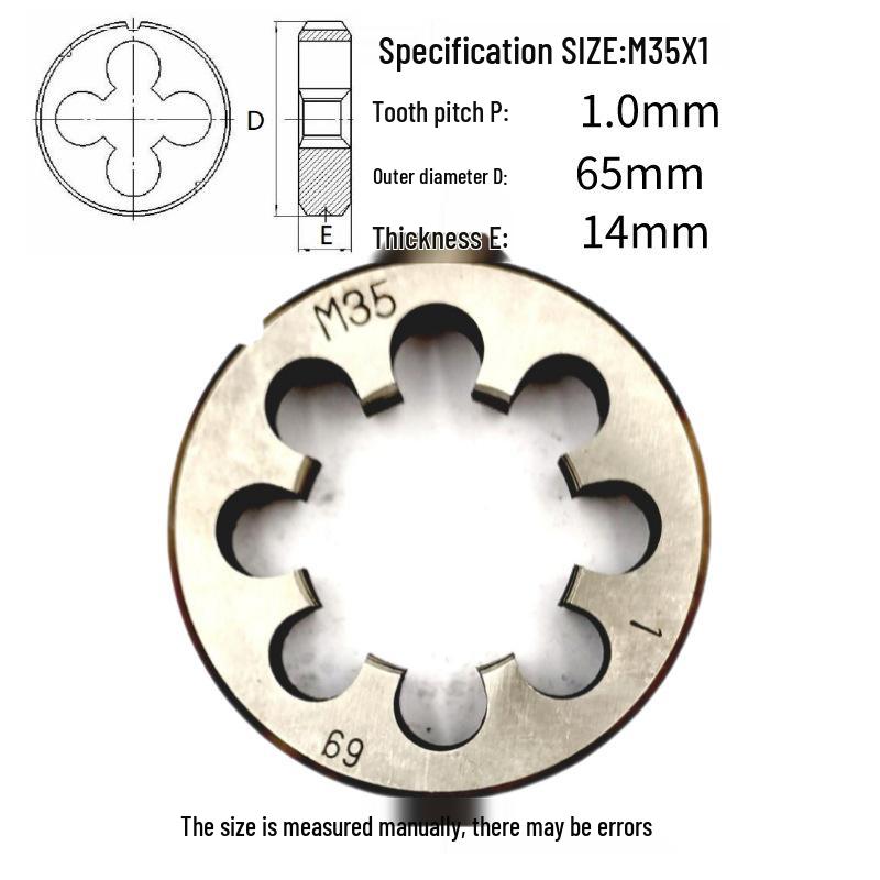Набор круглых плашек и метчиков M31-M35 x 3.5 to 1.25, Правая и Левая Резьба