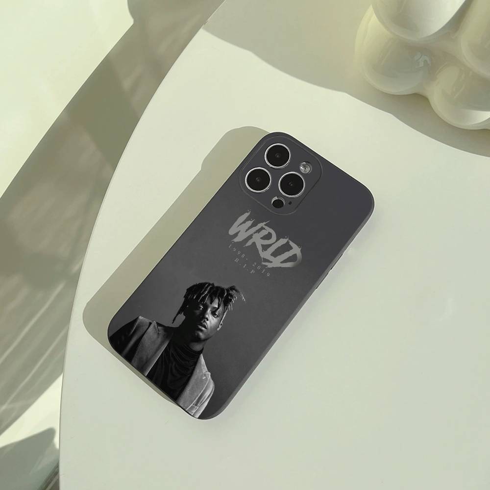 Чехол для телефона Rapper -999 J-Juice W-WRLD для iPhone 17,16,15,14,13,12,11 Pro Max,16/15/14Plus,XS Мягкий черный