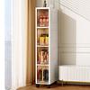Складной шкаф для хранения Органайзер для ванной комнаты Узкий шкаф-органайзер Стеллаж Шкаф для кладовой Хранение