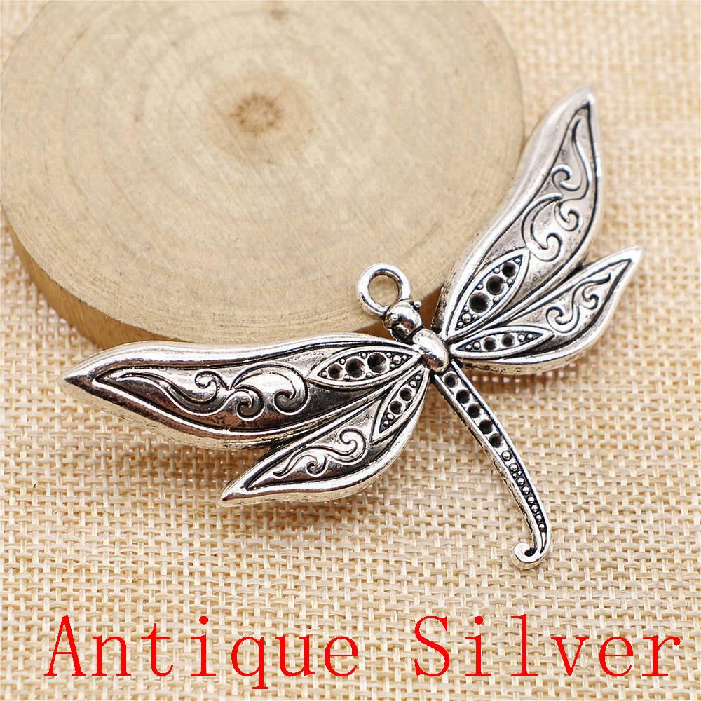 Dragonfly Shaped Charms Pendant For Bracelet Necklace Jewelry Making Craft Findings