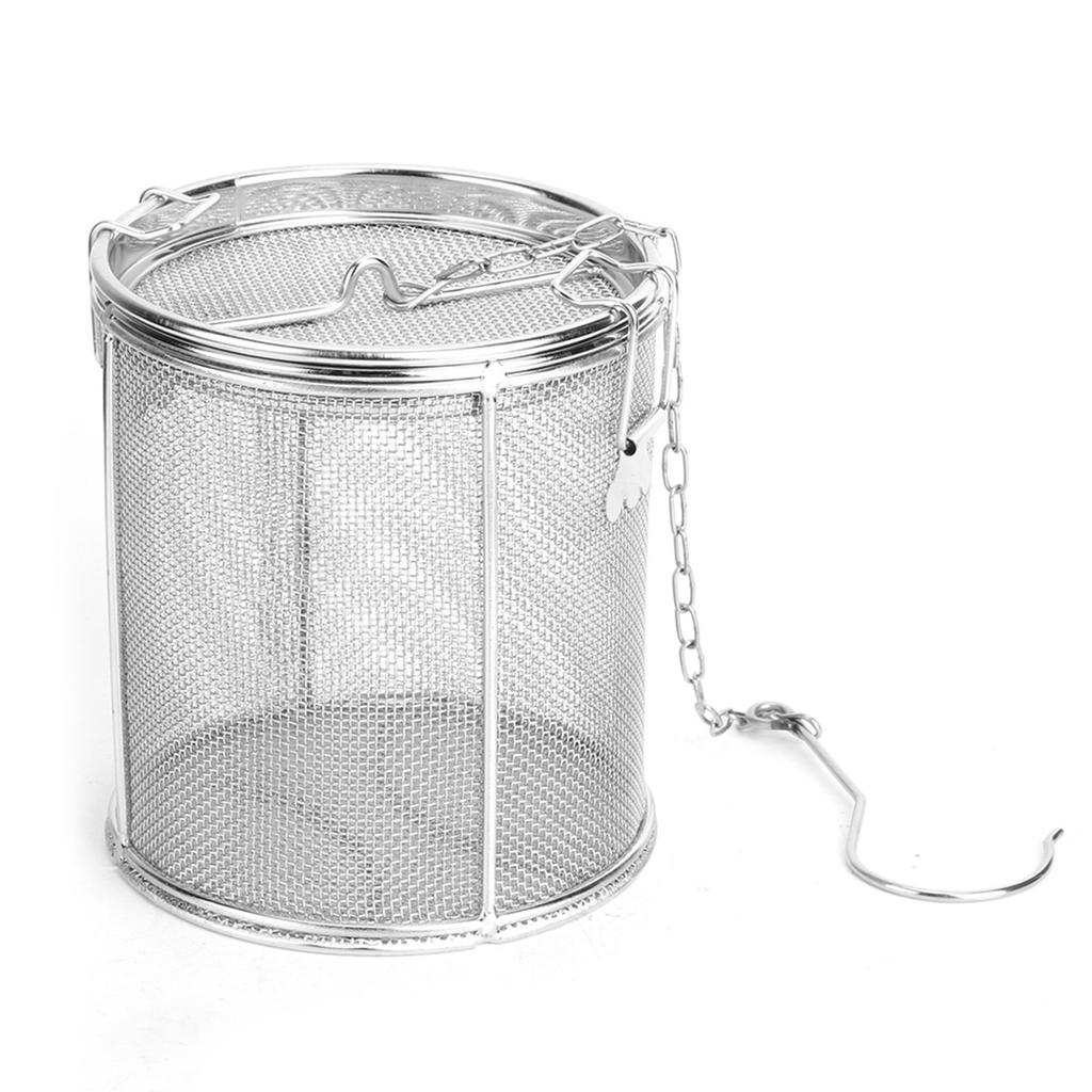 Stainless Steel Tea Ball Strainer Soup Seasonings Seperation Basket Spice Filter 12 X 13cm