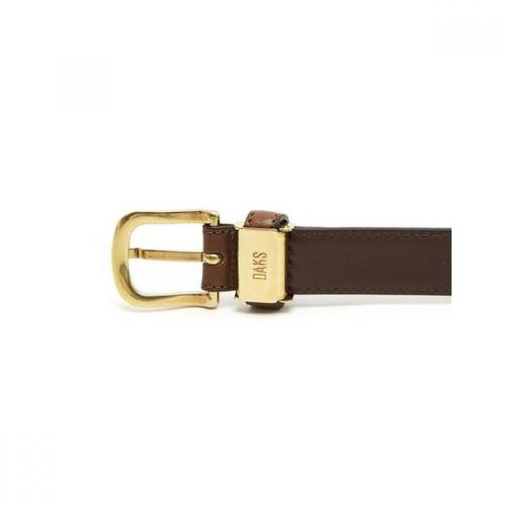 DakS Brown Leather Slim Buckle Women S Belt Dbbe2f742w3