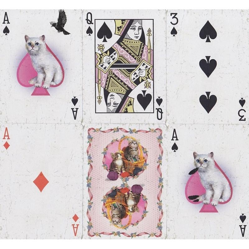 Ellusionist Madison Kittens Cats Playing Cards Bicycle Gaff Marked Deck Card Games Magic Tricks