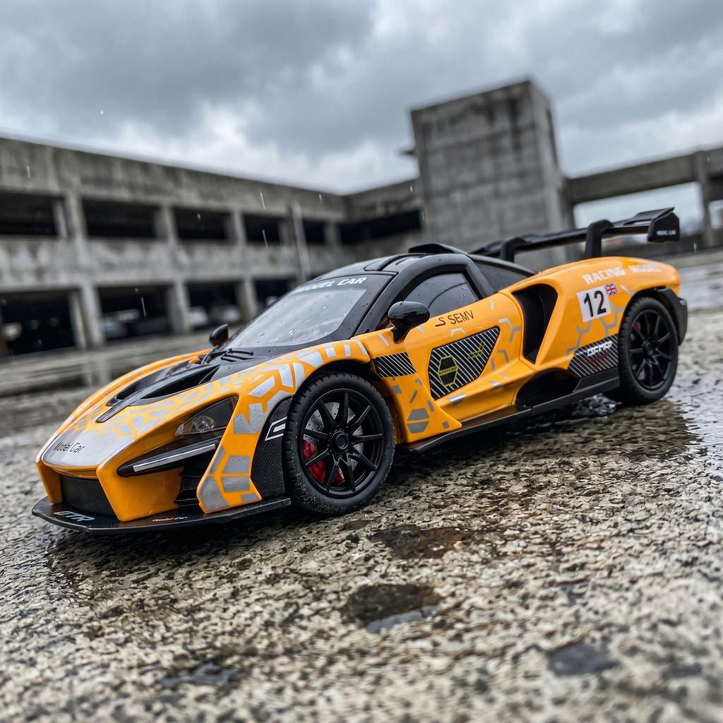 1:Масштаб 1:24 McLaren Senna Гиперкар, ориентированный на трек, Спортивный автомобиль из сплава Модель Литой и Игрушечный Металлический Транспортное средство Модель Автомобиля-симулятора Коллекция