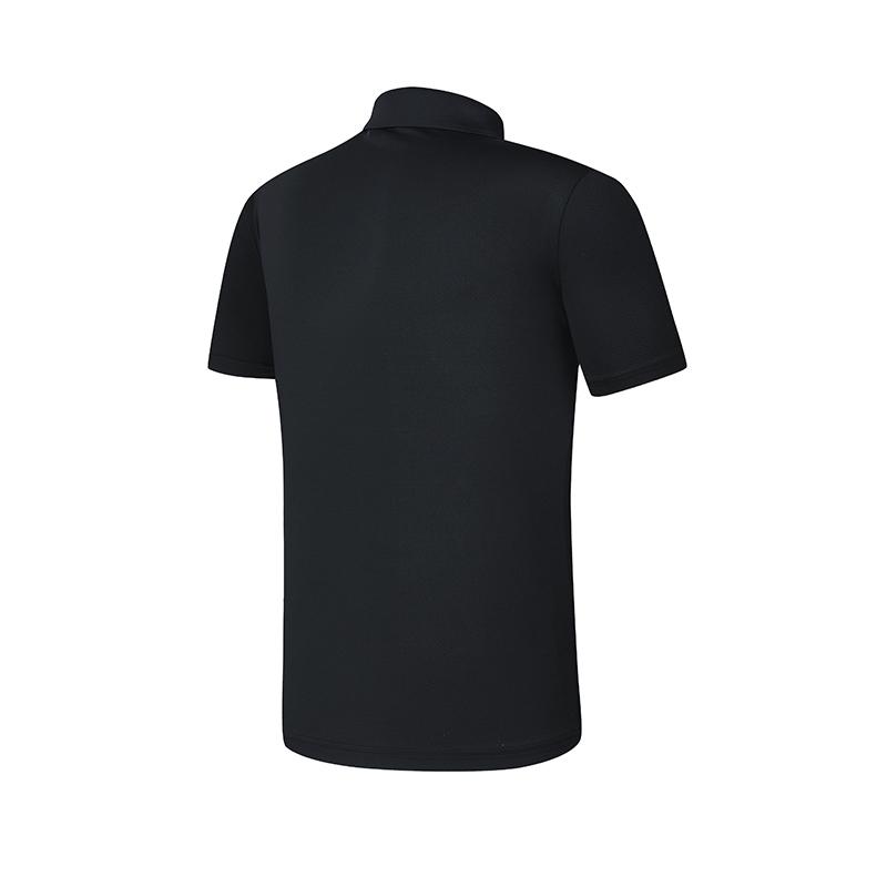 Men's FILA Polo Shirts Men's Black Polo Collar Moderate Straight Fit