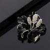 Прозрачный Подарок Цинковый Сплав Цинка для Новой Невесты 6 Цветов Эмаль Женские Броши Цветок Кристалл Стразы