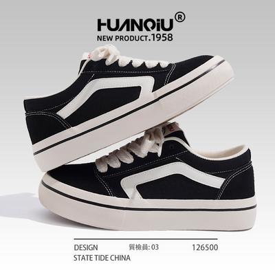 Глобальные черные парусиновые туфли женские популярные дышащие универсальные студенческие спортивные туфли для отдыха на природе ZHQ-XA118X