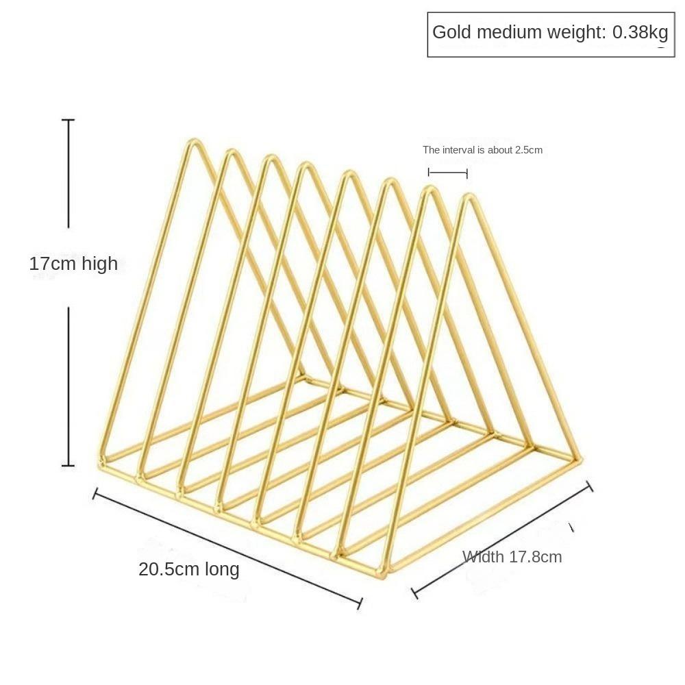Magazine Triangle Bookcase Ins Style Newspaper Holder New Desktop Magazine Storage Rack Household