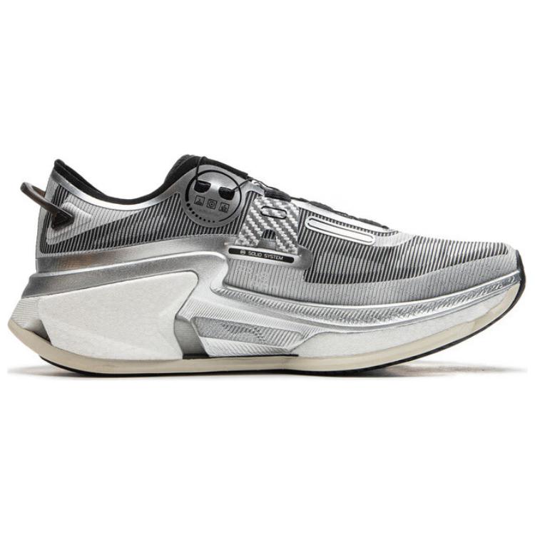 Li Ning Furious Rider 8 PRO Нескользящие Износостойкие Низкие Беговые Кроссовки Мужские Серый Черный Белый ARZU005-4