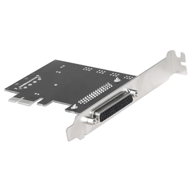 PCIe 4-портовая последовательная адаптерная карта RS232 с кабелями-разветвителями для компьютеров с низкопрофильным слотом