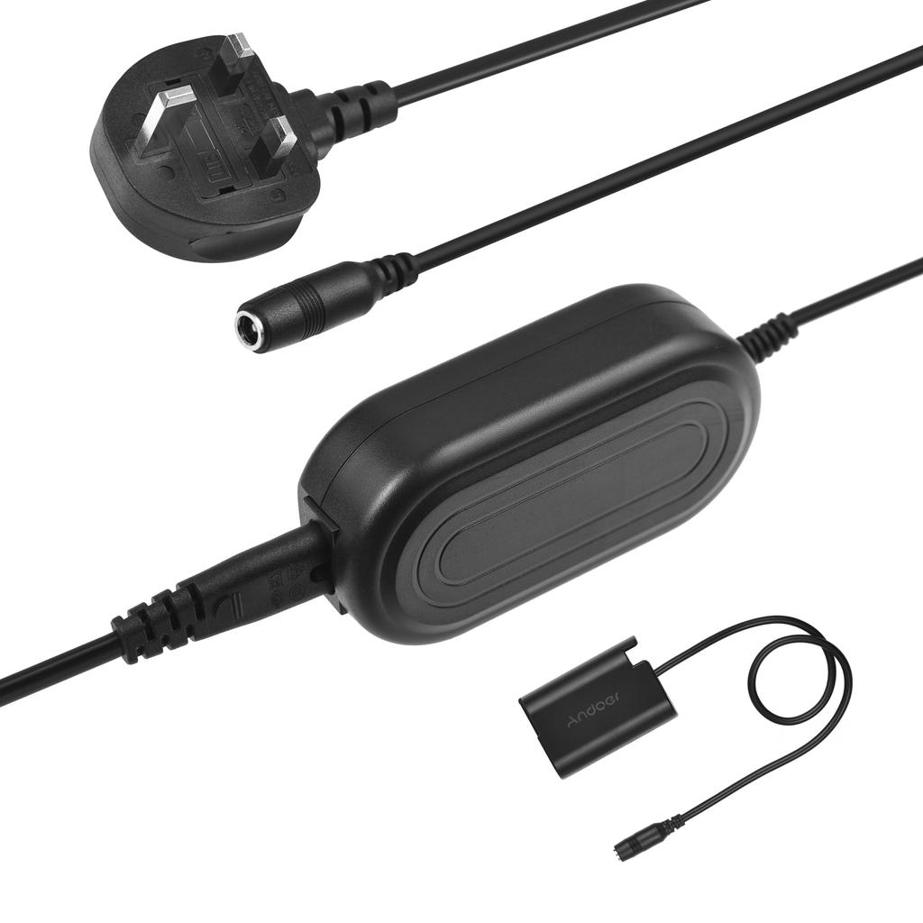 Andoer DMW-DCC17 Адаптер переменного тока DMW-BLK22 Комплект переходников постоянного тока для фиктивной батареи, сменный аксессуар для